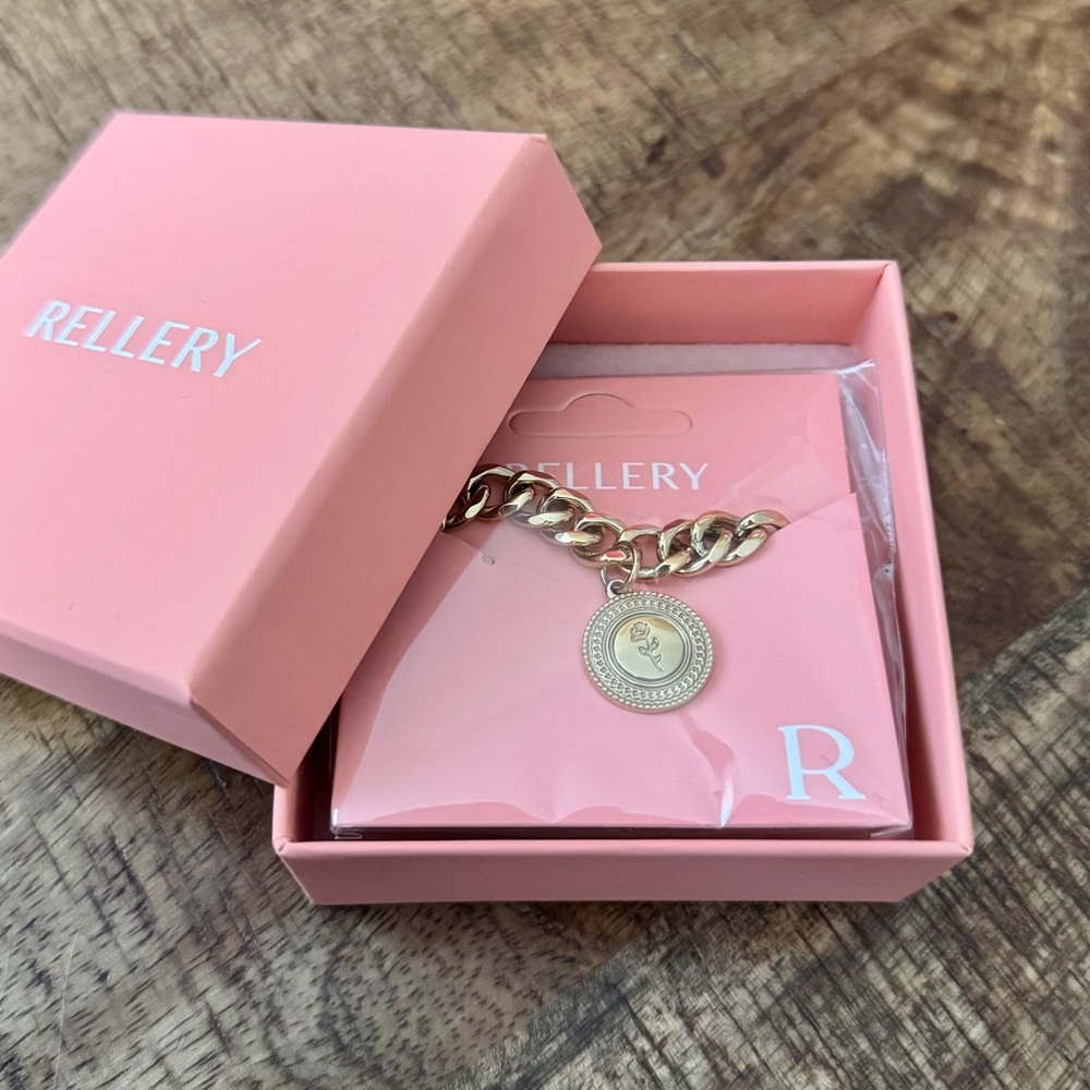 Rellery Gold Flower Charm Chain Necklace